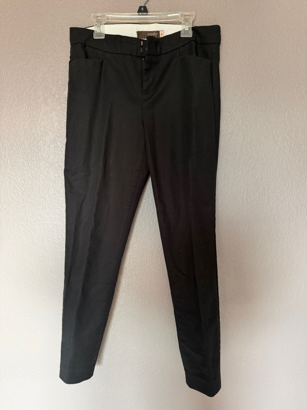 Black Womens Slim Dress Pants